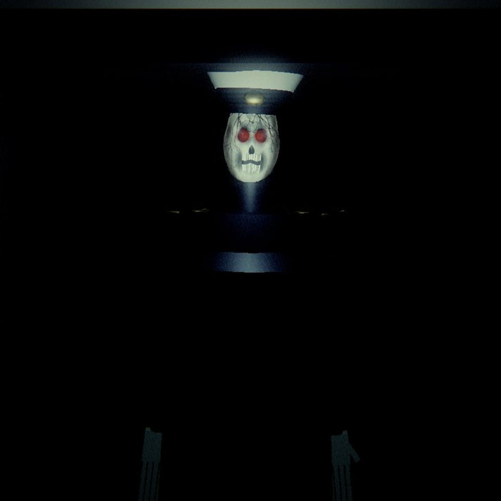 The Captain: a skull face with red eyes under an officer's cap