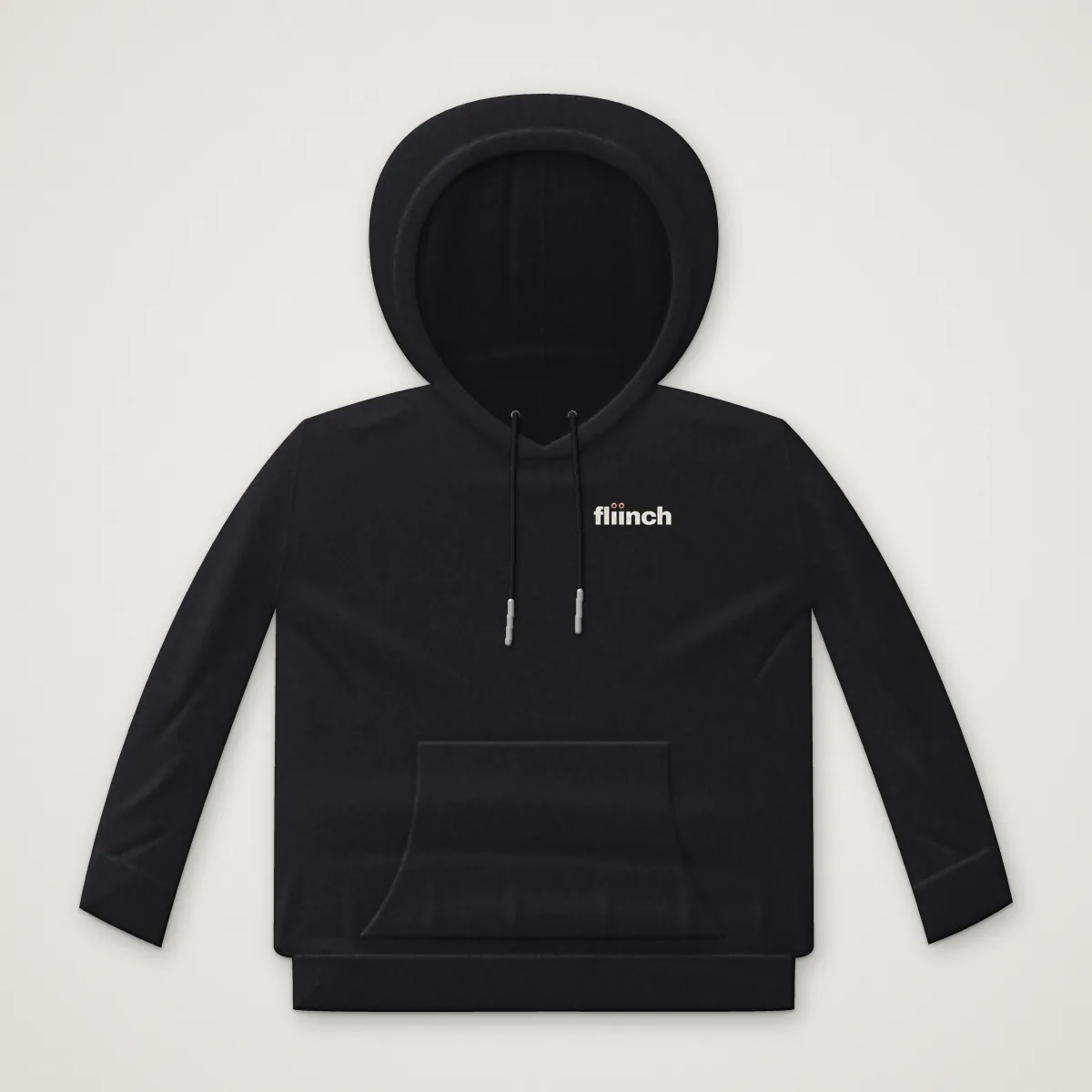 WATCHING YOU Hoodie in Black, front