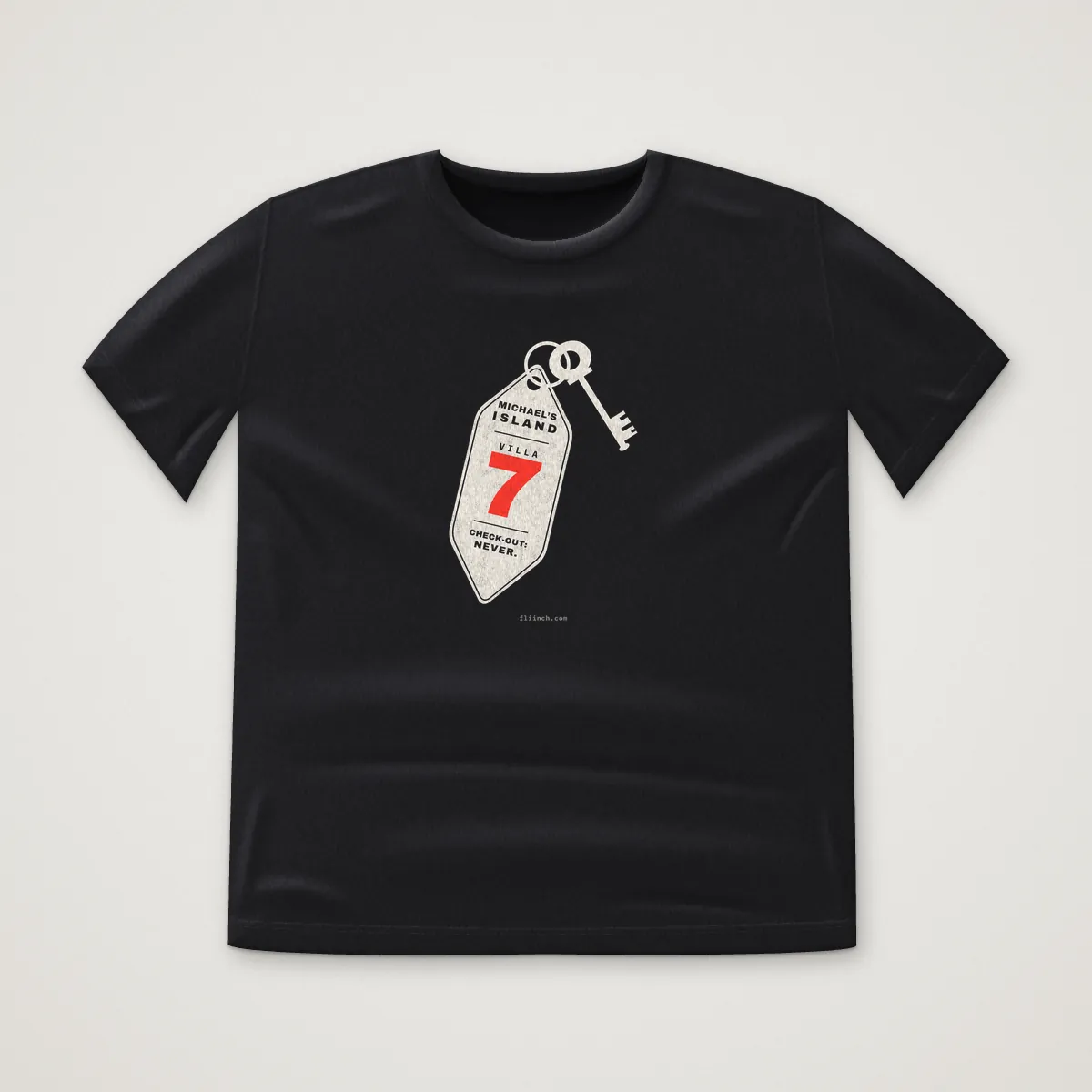 GUEST 7 Tee in Black, front