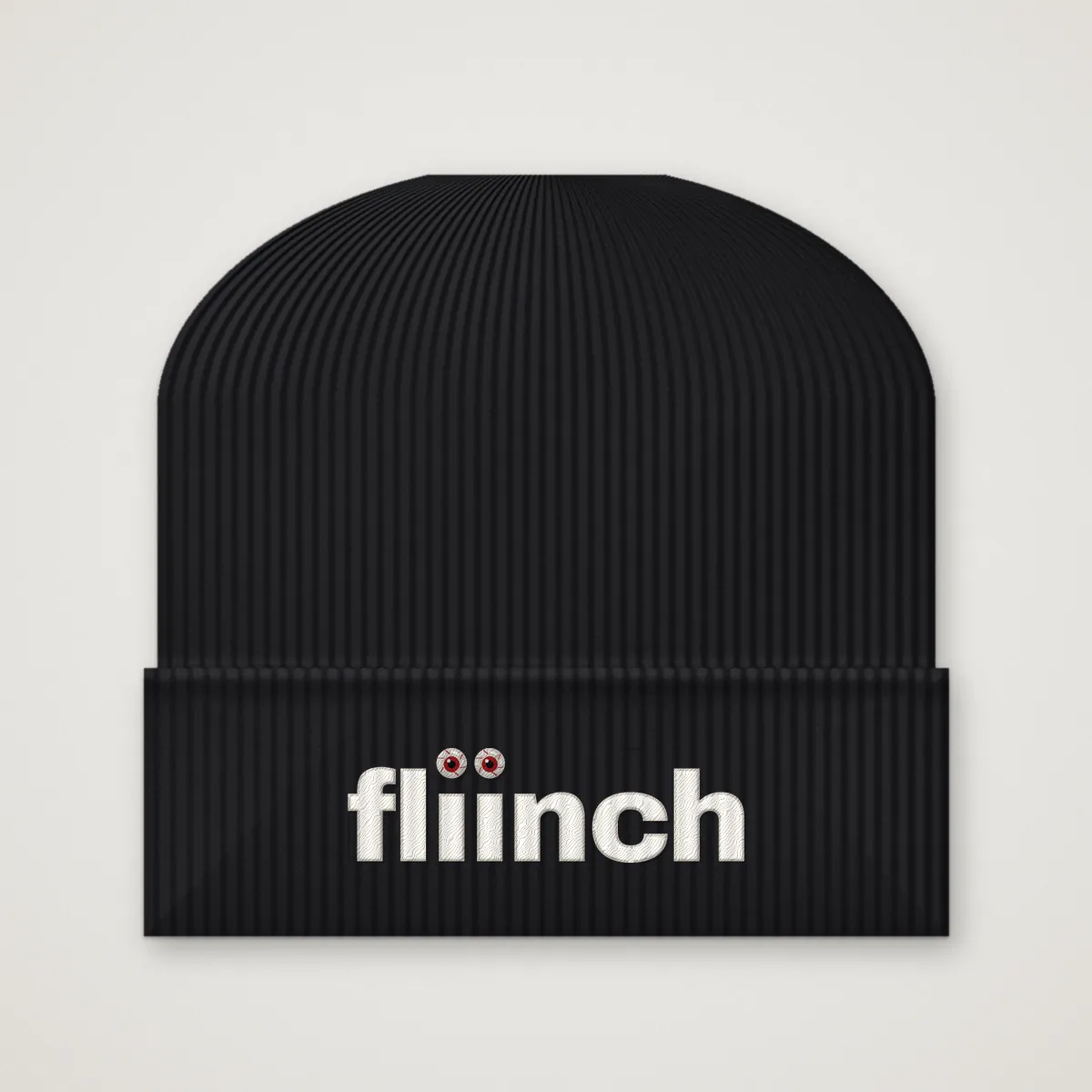 fliinch Beanie in Black, front