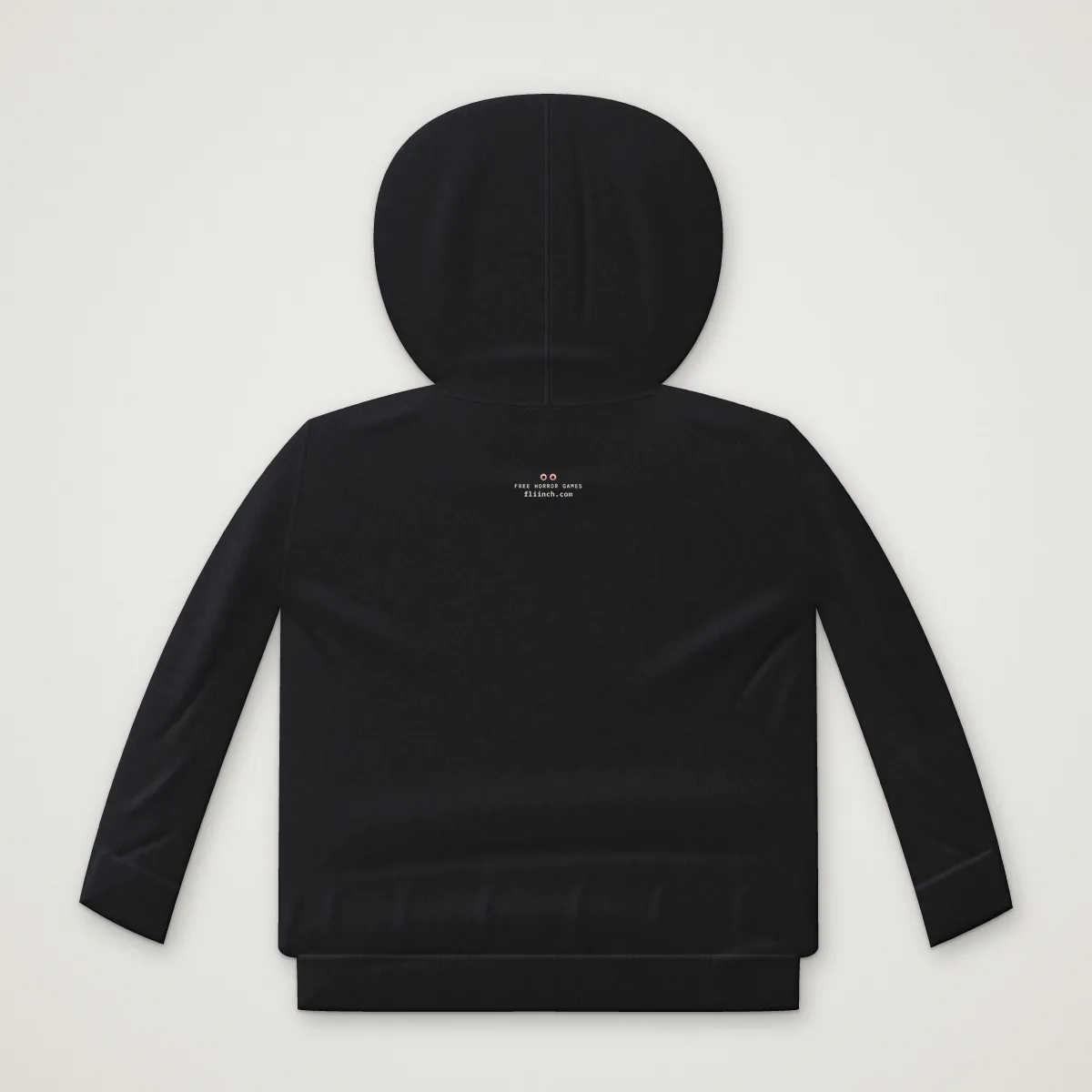 fliinch Logo Hoodie in Black, back