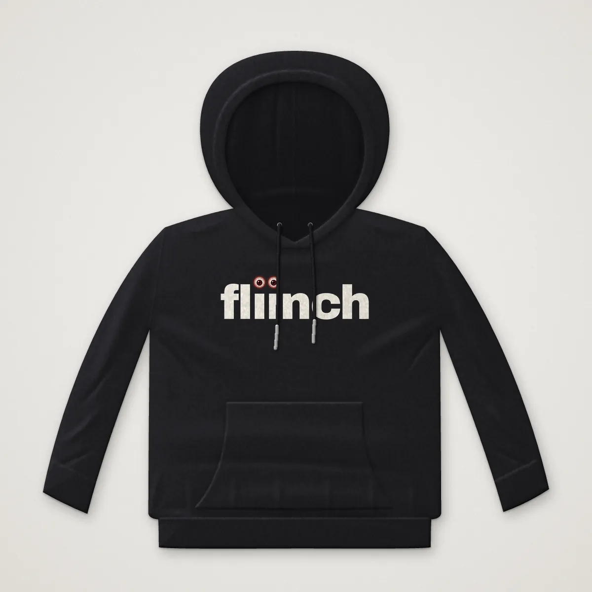fliinch Logo Hoodie in Black, front