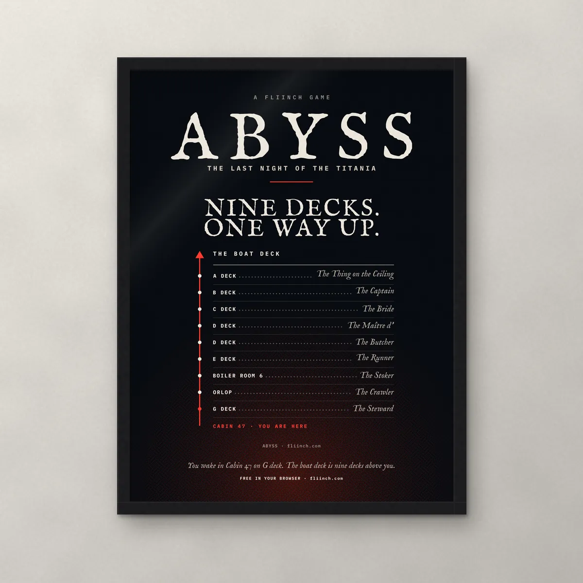 ABYSS Poster in Matte paper, front