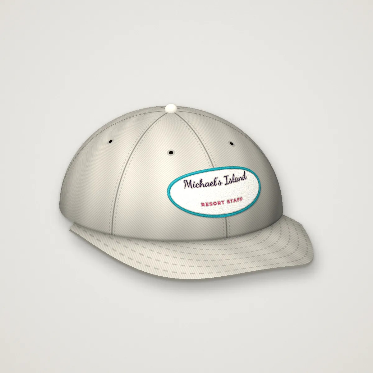 RESORT STAFF Dad Hat in Bone, front