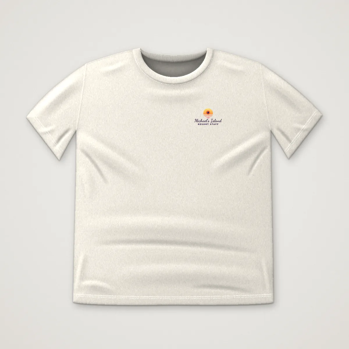 RESORT STAFF Tee in Bone, front