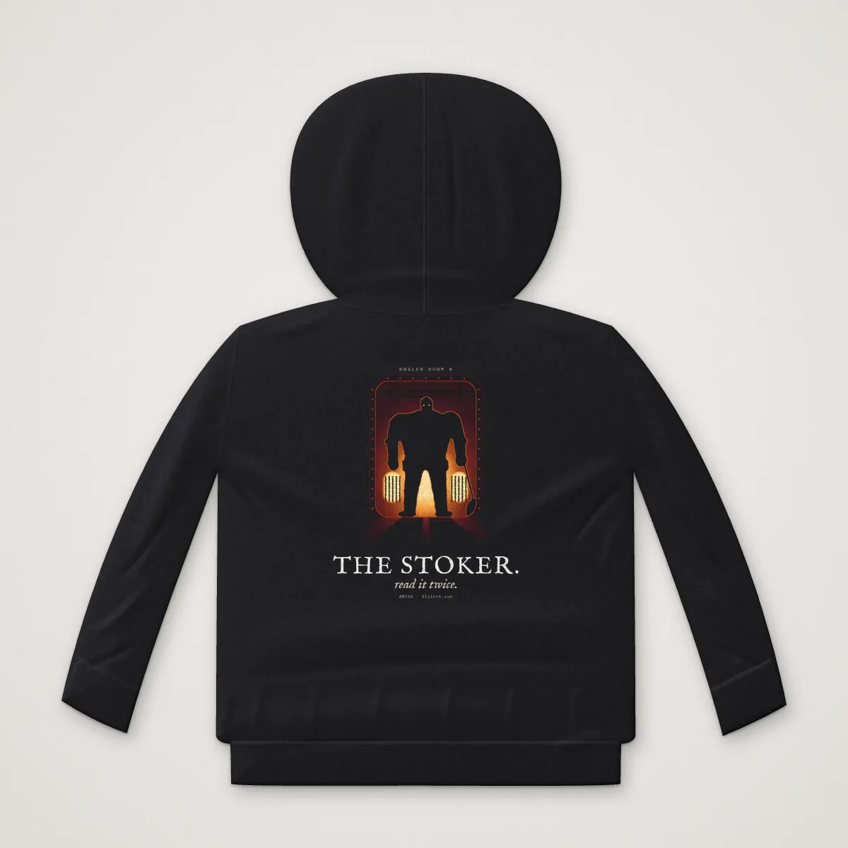 THE STOKER. Hoodie in Black, back
