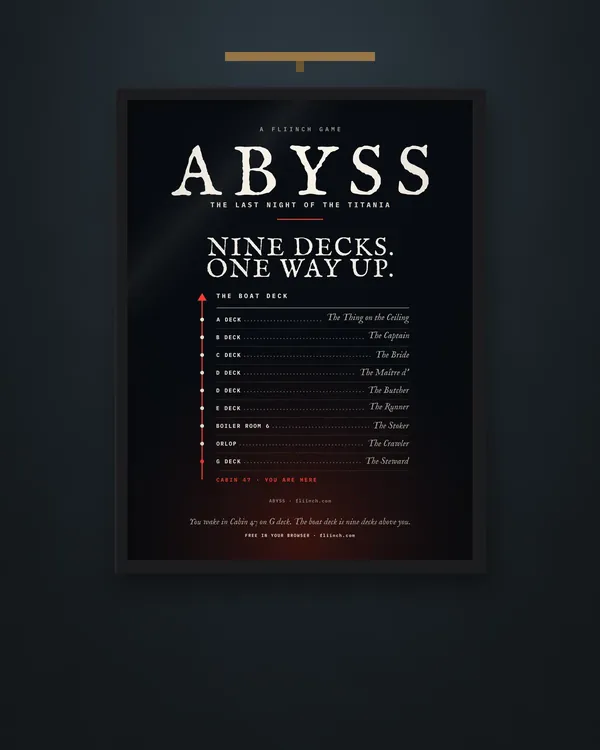 The ABYSS POSTER design