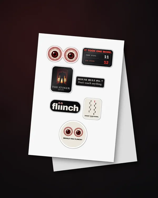 The FLIINCH STICKER SHEET design