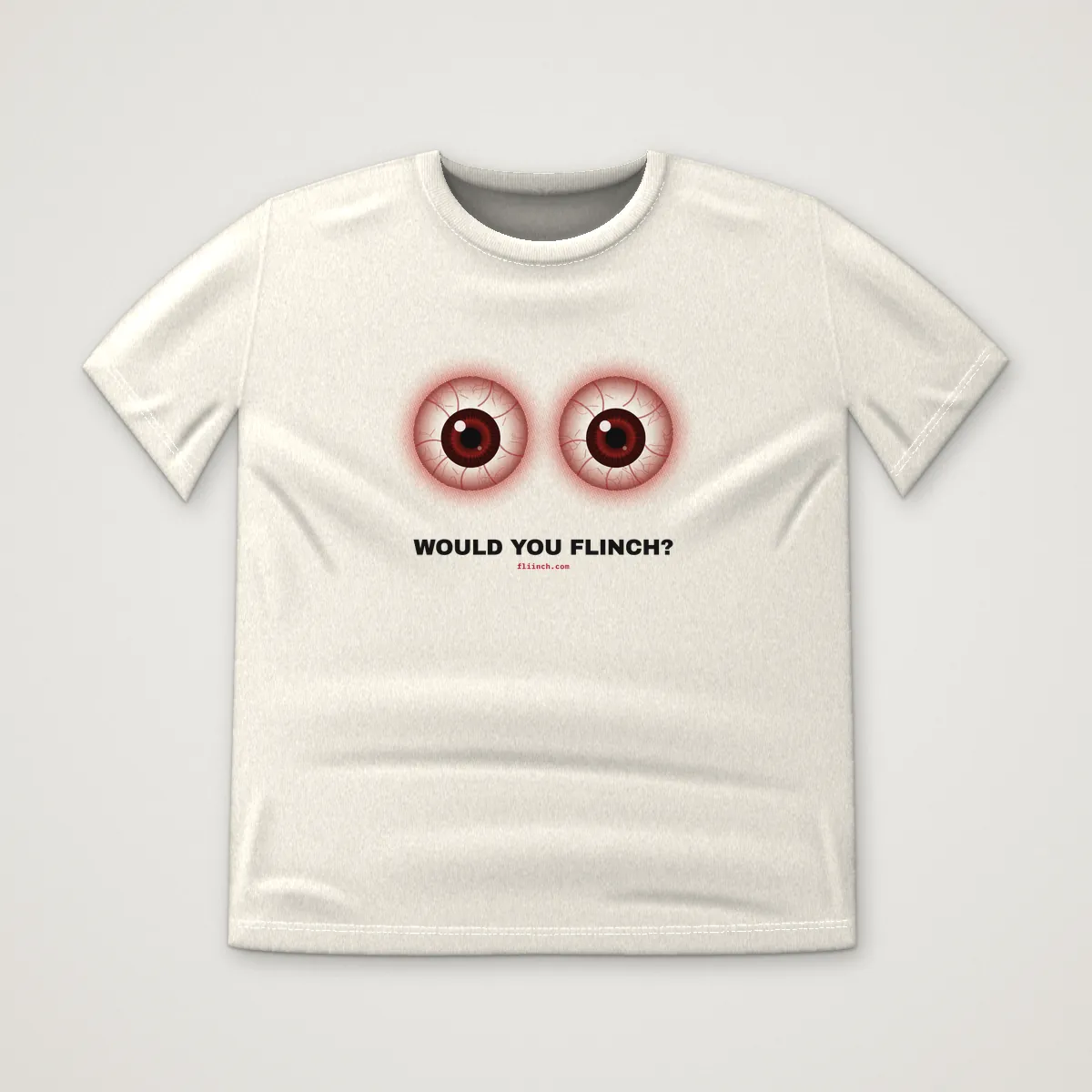 WOULD YOU FLINCH? Tee in Bone, front